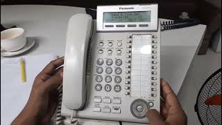 How to Setting Date And Time on Manual Programing Telephone Panasonic KXDT333 [upl. by Eisac]