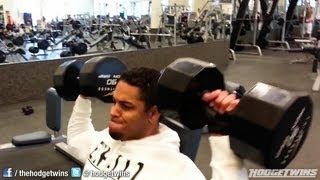 Shoulder Workout hodgetwins [upl. by Eivla]