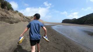 Exploring the stunning beauty of Bethells Beach part 1 🌊✨ BethellsBeach NZAdventures BeachVibes [upl. by Fontana215]