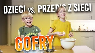 Dzieci vs przepis na gofry Pierwsze starcie z jajkiem [upl. by Ydnolem361]