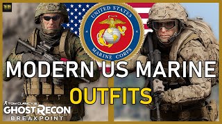 Modern United States Marine Corps 20052030 Outfit Guide  Showcase  Ghost Recon Breakpoint [upl. by Aynos805]