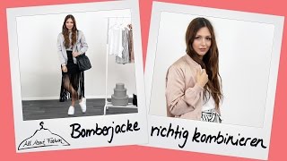 Bomberjacken Outfits Styling Tipps [upl. by Leirea467]