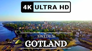 Gotland Island Sweden 4k Drone Footage [upl. by Soilissav]