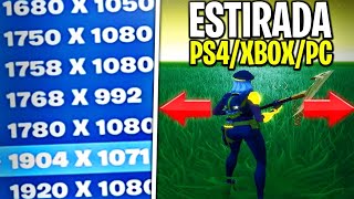 Cómo poner la RESOLUCIÓN ESTIRADA en CONSOLA para JUGAR MEJOR a FORTNITE PS4XBOXSWITCH [upl. by Cleopatre102]