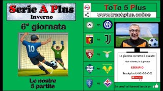 Serie A Plus Inverno ⚽ Le 5 partite ⚽ 6° giornata [upl. by Erdnaet]