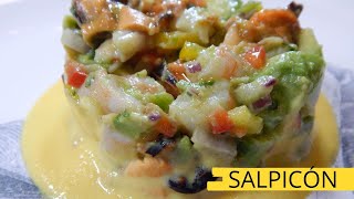 Salpicón de marisco gallego  Receta muy fácil [upl. by Nav]