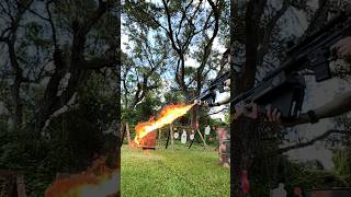 Florida man blazing flamethrower [upl. by Autumn]