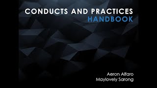 Conducts and Practices Handbook Video MiniPresentation [upl. by Heintz]