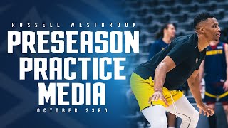 Russell Westbrook Post Practice Media 🎙  Denver Nuggets Preseason [upl. by Jew]