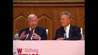 Helmut Schmidt und Hans Küng  Das Ethos des Politikers Rede 2007 [upl. by Romito]