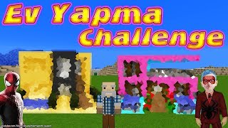 ÖRÜMCEK ADAM ve ÖRÜMCEK ÇOCUK MiNECRAFTTA EV YAPMA CHALLENGE [upl. by Woodcock877]