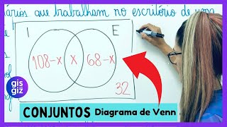 DIAGRAMA DE VENN  PROBLEMAS COM CONJUNTOS  CONJUNTOS NUMÃ‰RICOS  EXERCÃCIOS [upl. by Amapuna]