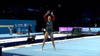 SALEM Lahna ALG2023 Artistic Worlds Antwerp BELQualificationsFloor Exercise [upl. by Enirehs]