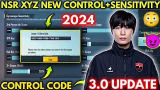 NSR XYZ NEW SENSITIVITY SETTINGS 2024 amp NSR XYZ NEW 5 FINGER CONTROL BGMIPUBG MOBILE [upl. by Asia]