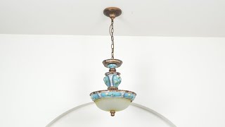 Retro Floral Resin Pendant Light [upl. by Adikram]