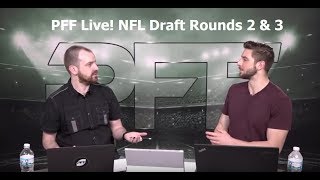 PFF Live  NFL Draft Rounds 2 amp 3 [upl. by Leizo]