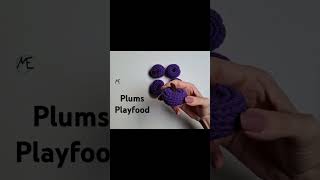 Pflaumen für die Spielküche 🍽 pflaume crochet häkeln plums [upl. by Lehpar]