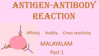 ANTIGENANTIBODY REACTION PART 1 MALAYALAM [upl. by Rust920]