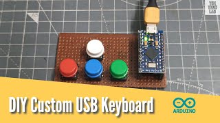 DIY USB Keyboard with Arrow Keypad for PC Gaming [upl. by Hanoj]