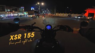 Night Ride 4  Yamaha XSR 155 Pure Sound [upl. by Telfer501]