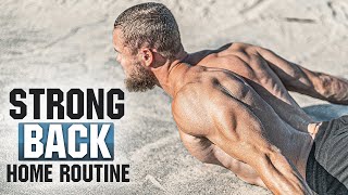 NO GYM FULL BACK WORKOUT AT HOME  NO EQUIPMENT NEEDED [upl. by Fey]