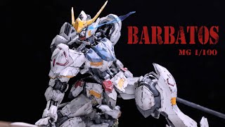 GUNDAM BARBATOS MG 1100 I made some battle damage weathering and a snowscape [upl. by Kitrak]