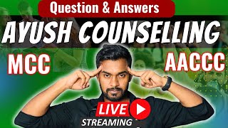 Question amp Answer Session  UP AYUSH COUNSELLING  MCC AACCC  Chalk Talk [upl. by Trometer967]