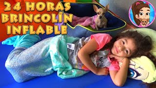 24 HORAS EN BRINCOLÍN INFLABLE YESLY Y PÍCHU  CASTILLO  RETO  UNBOXING  REVISIÓN [upl. by Ossie686]