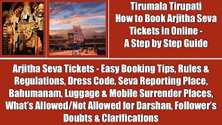 Tirumala Arjitha SevaHow to Book Tirumala Tirupati Arjitha Seva Ticket in OnlineStep by Step Guide [upl. by Lamonica]