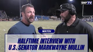 Halftime Interview with US Senator Markwayne Mullin [upl. by Thessa]