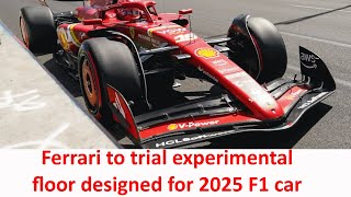 Las Vegas Ferrari to bring updated front wing and experimental floor for development of 2025 F1 car [upl. by Ennaxor]