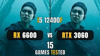 RX 6600 vs RTX 3060  i5 12400F  Test In 15 Games  1080p  DLSSFSR [upl. by Haodnanehs525]