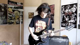 Amon Amarth  Warriors of the North  Guitar cover [upl. by Eneladgam]