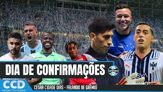 Um dia de confirmações e mais nomes no Grêmio Velhos assuntos ressurgem [upl. by Ydnolem731]