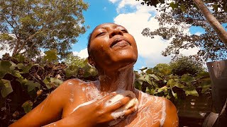 This is How African Girls Bath in the Village [upl. by Tekcirk]