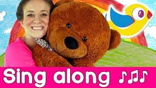 Sing Along  Teddy Bear Song  with lyrics  Starring Marty Moose [upl. by Ferrick175]