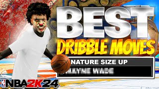 BEST DRIBBLE MOVES on NBA 2k24 SEASON 7 FASTEST DRIBBLE MOVES amp COMBOS [upl. by Shull]