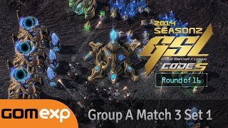 Code S Ro16 Group A Match 3 Set 1 2014 GSL Season 2  Starcraft 2 [upl. by Nottap136]