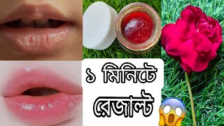 গোলাপ ফুল দিয়ে লিপস্টিক বা লিপবাম বানিয়ে ফেলো ।। lip balm  lipstick [upl. by Acinorej]