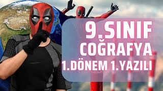 9SINIF COĞRAFYA 1DÖNEM 1YAZILI  GENEL TEKRAR [upl. by Enyrehtak]