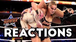 WWE SummerSlam 2018 Reactions [upl. by Hendrick222]