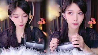 ASMR Ear blowing ASMR ear cupping  Lu Zai ASMR  20240227 [upl. by Dlorad943]