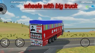 Driving big truck wheele with truck [upl. by Aerdnua]