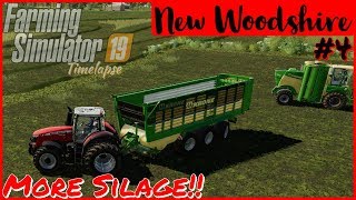 MORE GRASS FOR SILAGE  NEW WOODSHIRE  FS19 Timelapse  4  Xbox one X [upl. by Aydni]