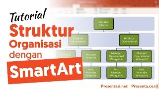 Video SmartArt Struktur Organisasi pada PowerPoint [upl. by Noiwtna871]