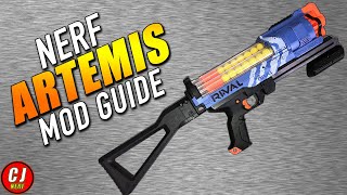 Artemis Nerf Mod  Installation Guide for Stock Adapter amp Pump Grip [upl. by Raimes940]