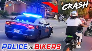 BIKERS VS COPS  Best Motorcycle Police Chase Compilation 2024 [upl. by Ssepmet]