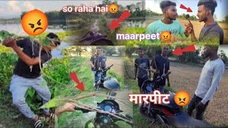 Bajaj Pulsar NS160 🤯Road mein so raha hai kuchh bola to🥵 Marne Ki baat kar raha hai🤯🥵maarpeet😡 [upl. by Asilem]