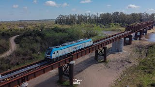 Stadler Euro 4001 PortrenDBCC en pruebas de señalización obras CCFC By Alan Drone Uy [upl. by Nnitsuj]