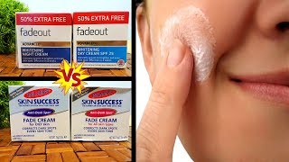 FadeOut Advanced Whitening Cream VS Palmers AntiDark Spot Cream Full Review Urdu Hindi [upl. by Acenom910]